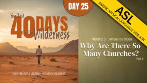 Day 25: Why Are There So Many Churches? (Part 3) | Your First Forty Days in the Wilderness (ASL)